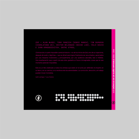 Detalle libro Zoé Crónicas de un Sueño Imposible edición limitada aniversario HipMerch