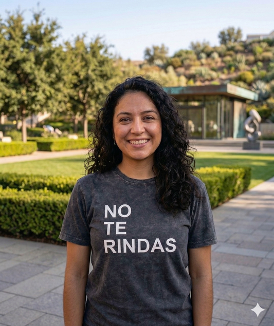 Playera Alex Ubago para mujer negra tour 2026 mensaje No Te Rindas HipMerch