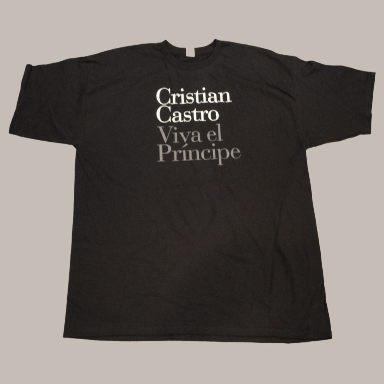 Cristian Castro Black Tee 1