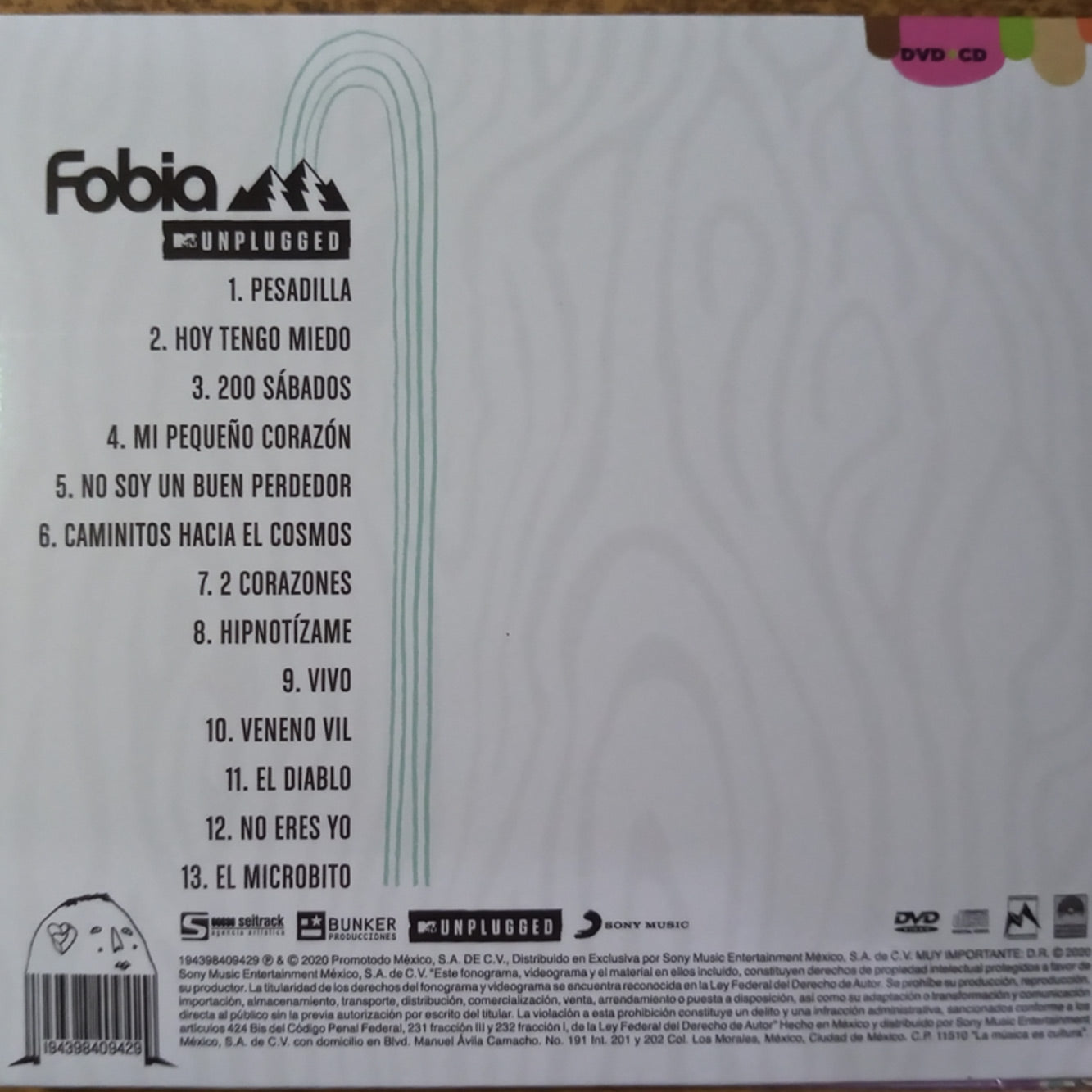 Fobia - MTV Unplugged - CD + DVD Importado!!