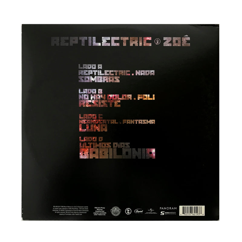 REPTILECTRIC 2LP VINYL - ZOÉ - FIRMADO