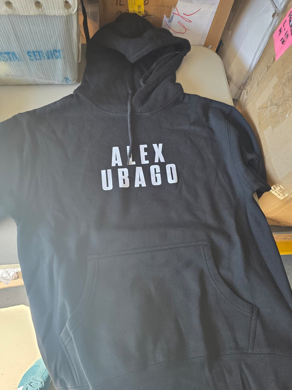 Imagen de producto de la parte delantera de la hoodie oficial de Alex Ubago con el diseño conmemorativo del 25 aniversario.