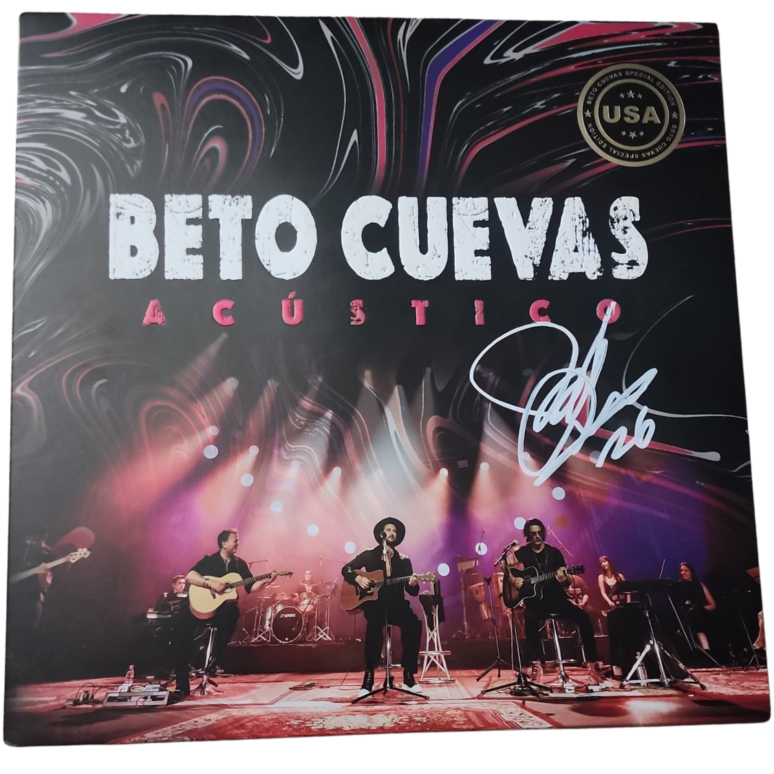 Vinilo Beto Cuevas Acústico Autografiado - Rojo - Edición Especial