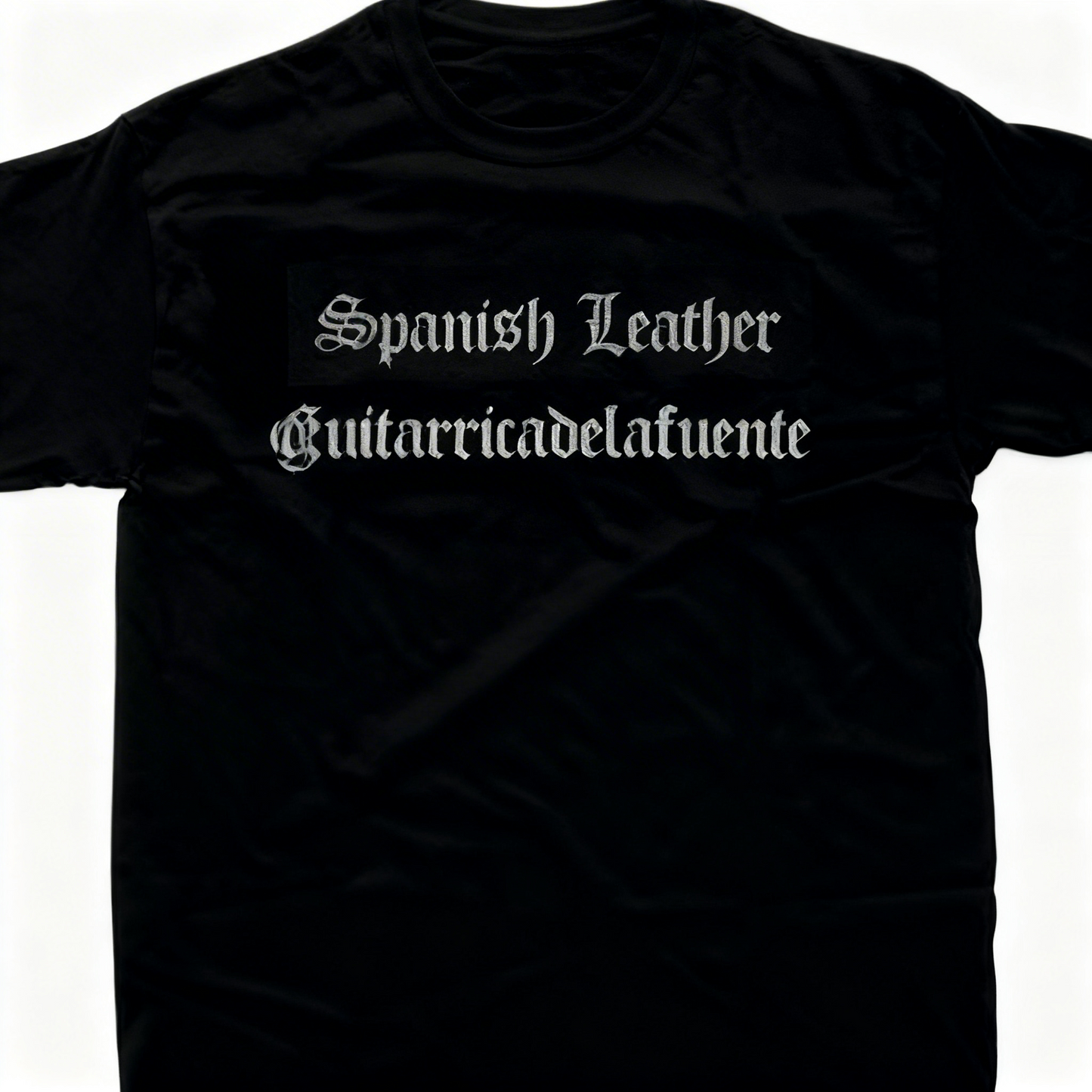 Playera Negra Spanish Leather Guitarricadelafuente