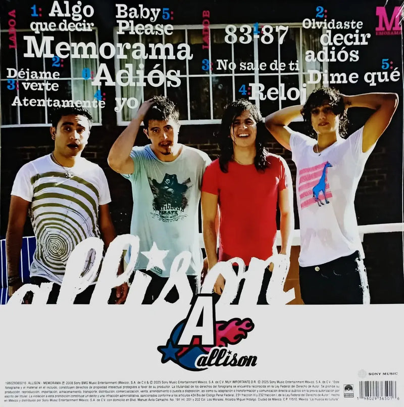 Allison - Memorama - Vinyl Azul