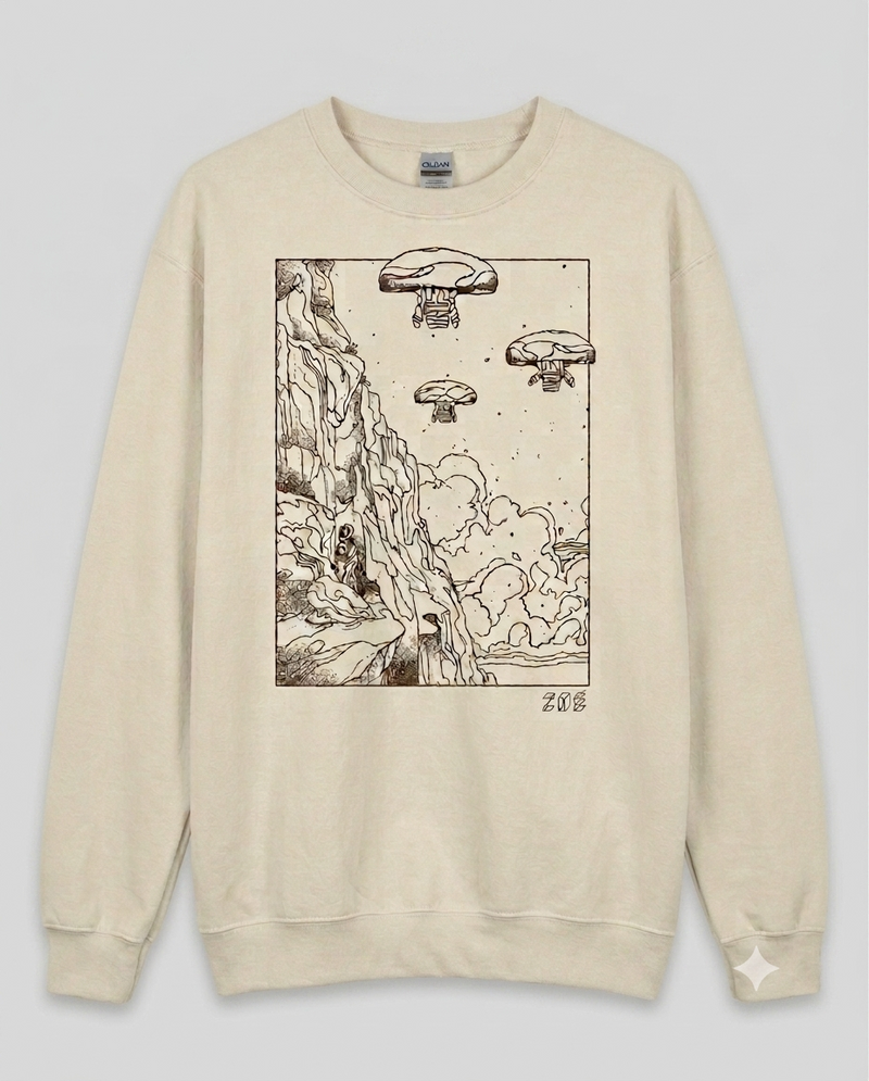 Sudadera Zoé Tour 2026 — Ilustración Marfil