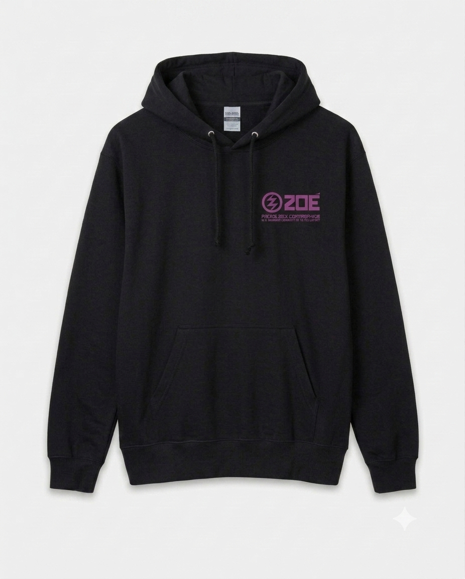 Hoodie Zoé Tour 2026 — Memo Rex Aniversario (Negra)