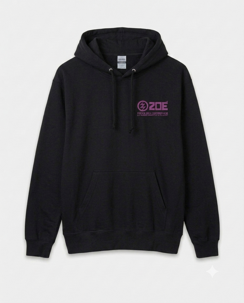 Hoodie Zoé Tour 2026 — Memo Rex Aniversario (Negra)