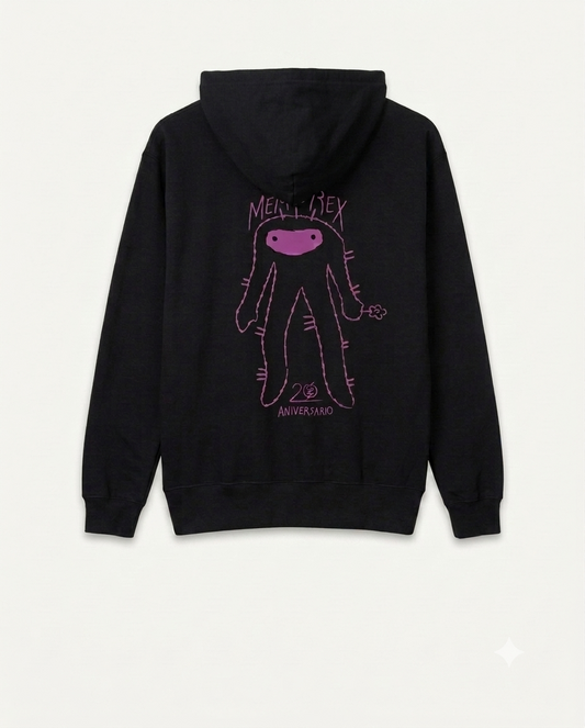 Hoodie Zoé Tour 2026 — Memo Rex Aniversario (Negra)