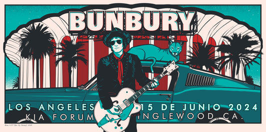 Enrique Bunbury - LA KIA Forum U.S. Tour 2024 - Serigrafía