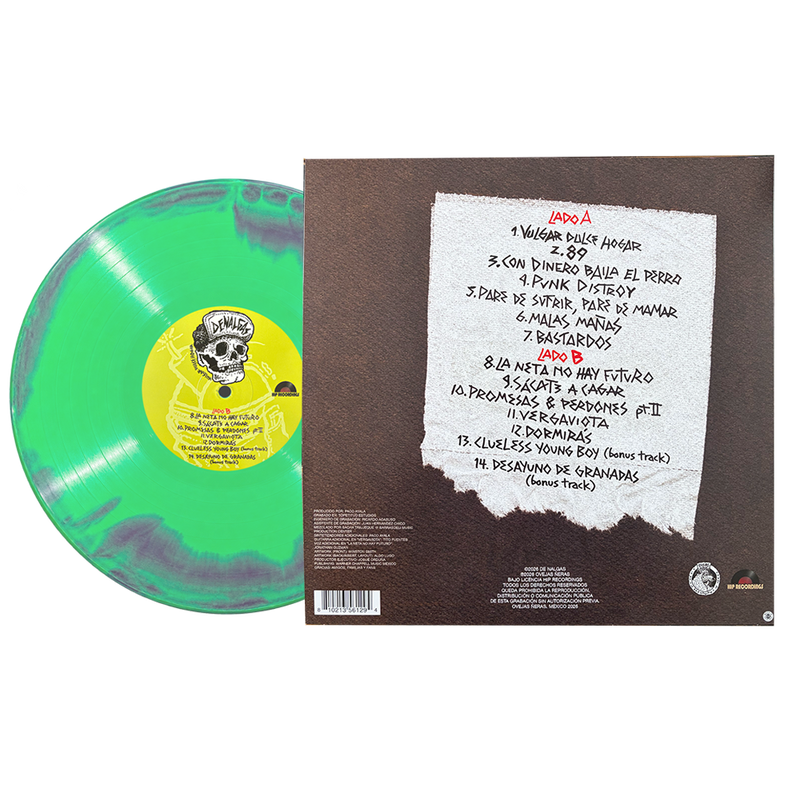 Vinilo "Vulgar Dulce Hogar" DE NALGAS Décimo Aniversario
