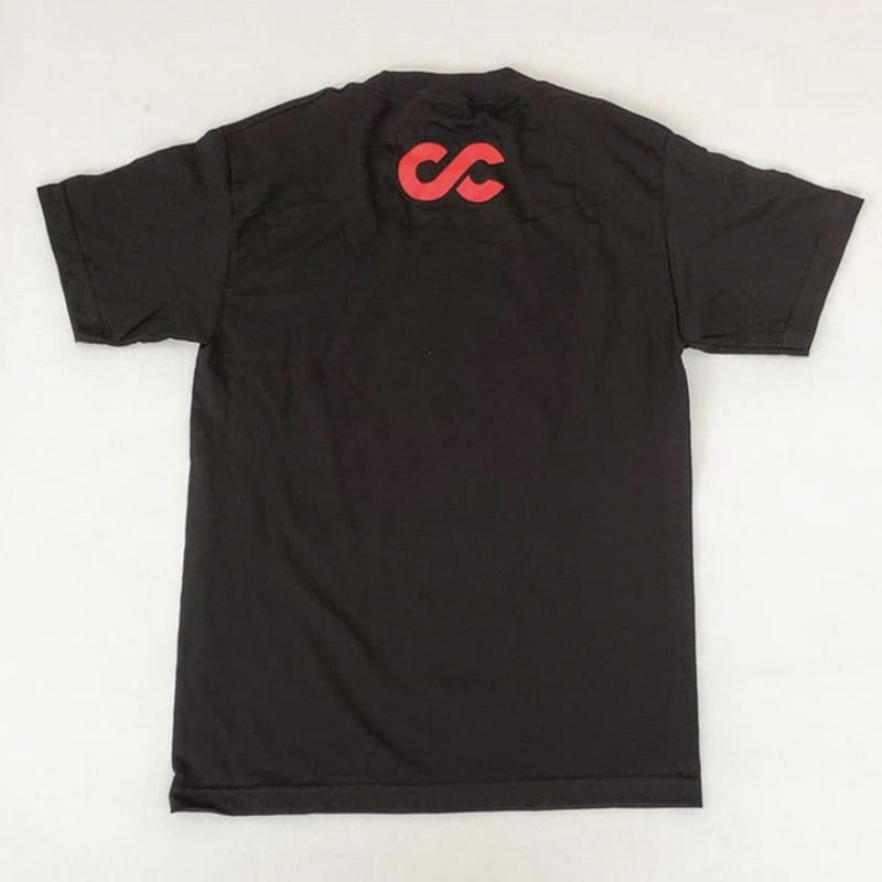 Fotografía de la parte trasera de la playera oficial de Cristian Castro, detallando el diseño gráfico complementario de la Picture Tee.