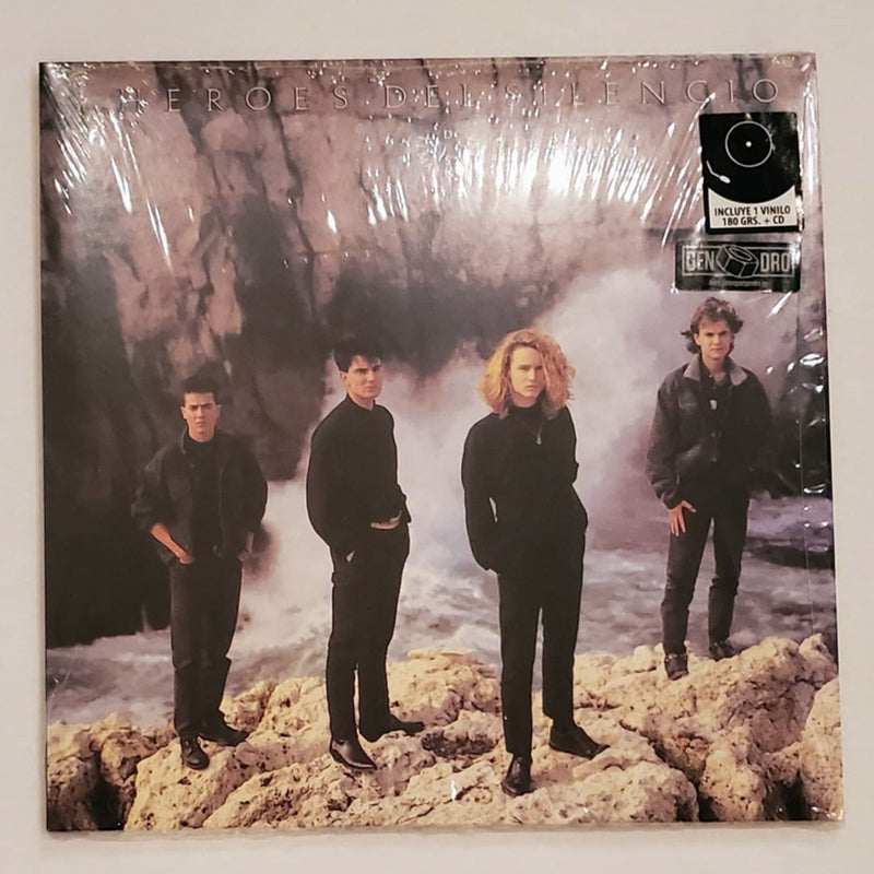 Fotografía de la portada oficial del álbum El Mar No Cesa de Héroes del Silencio, mostrando el empaque original sellado en plástico con su sticker de edición de importación.