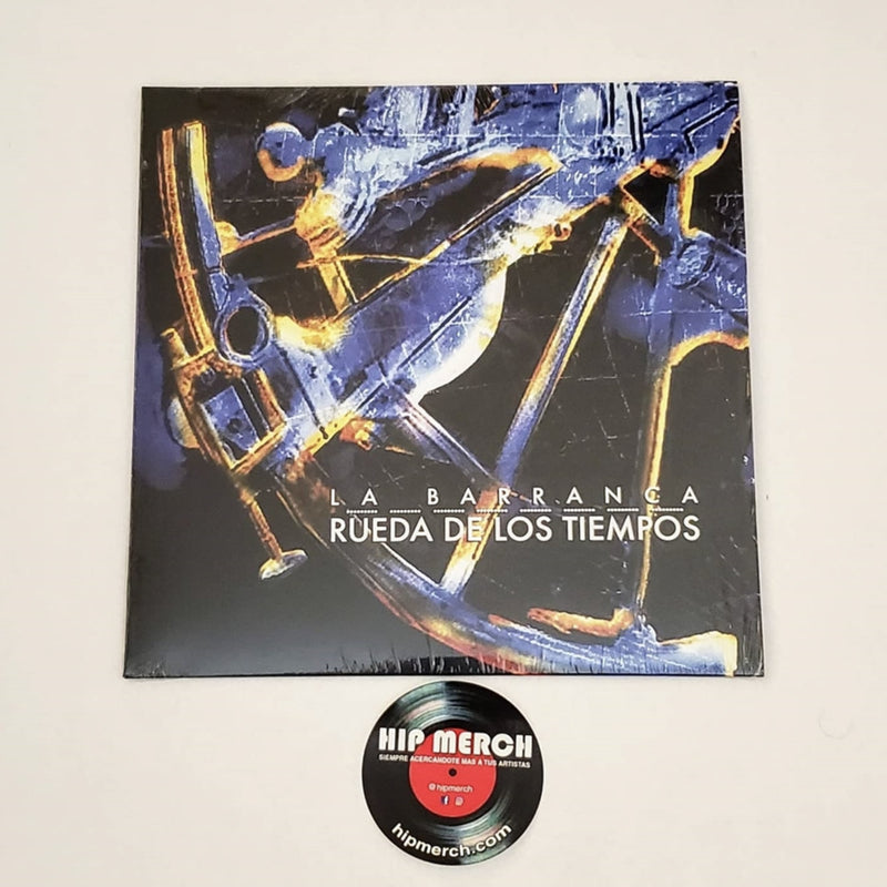 Fotografía de la portada oficial de la edición en vinilo importado del álbum Rueda De Los Tiempos de La Barranca.