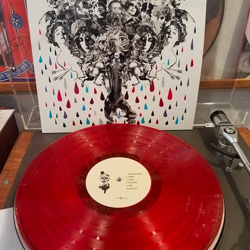 Fotografía de la portada del álbum 'Hasta la Muerte' de la banda Pastilla en formato vinilo.