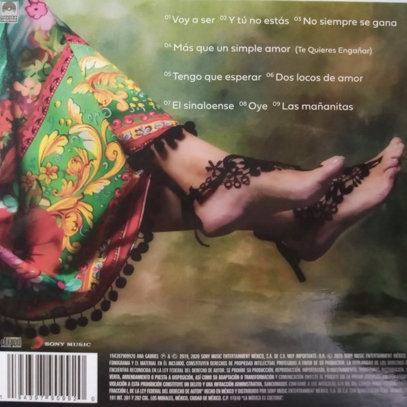 Ana Gabriel - Por Amor a Ustedes - CD - Importado