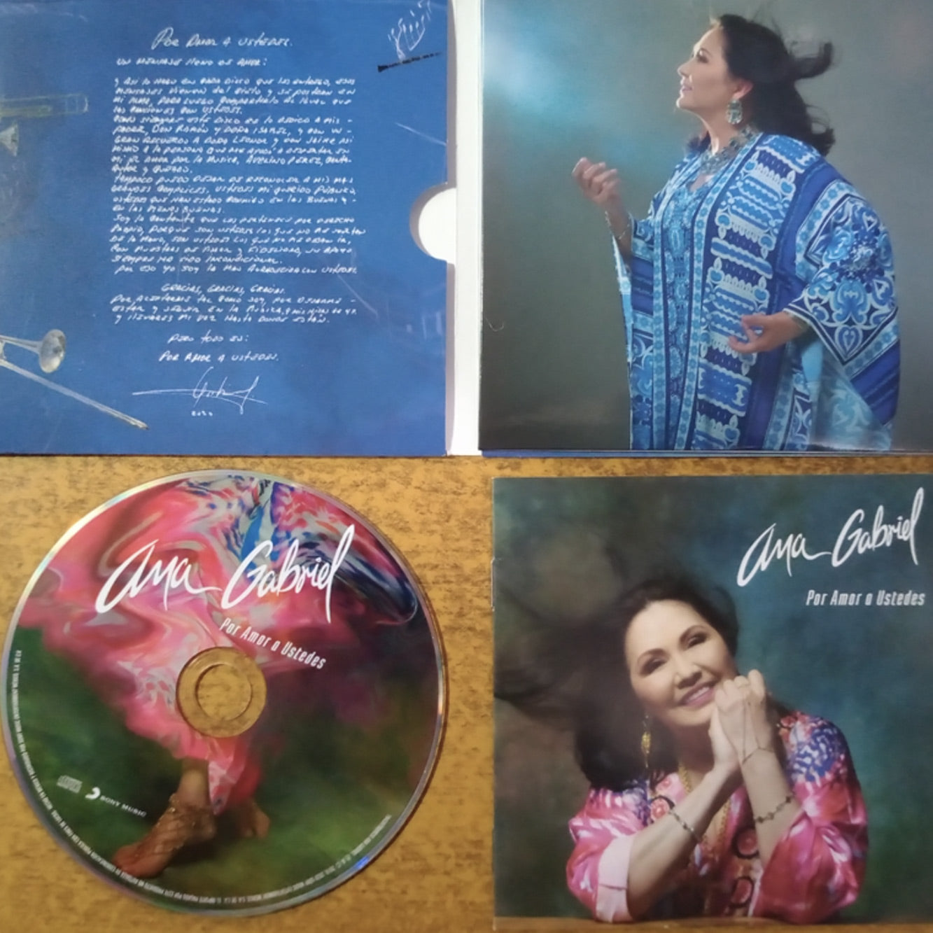 Ana Gabriel - Por Amor a Ustedes - CD - Importado
