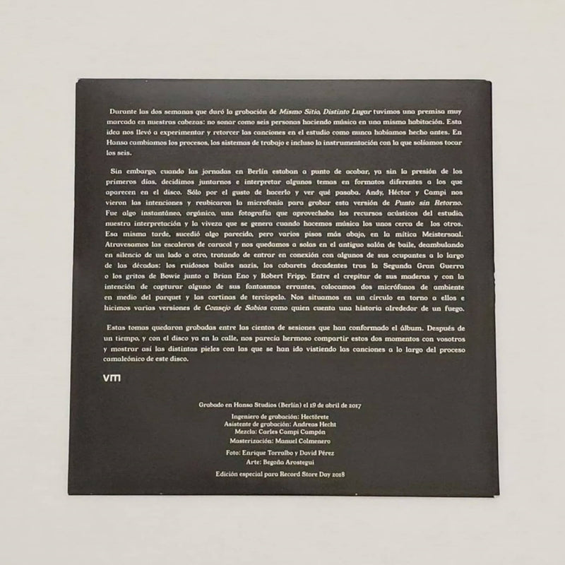 Vetusta Morla - Vinyl - Punto Sin Retorno/Consejo De Sabios (7" single numbered limited edition)